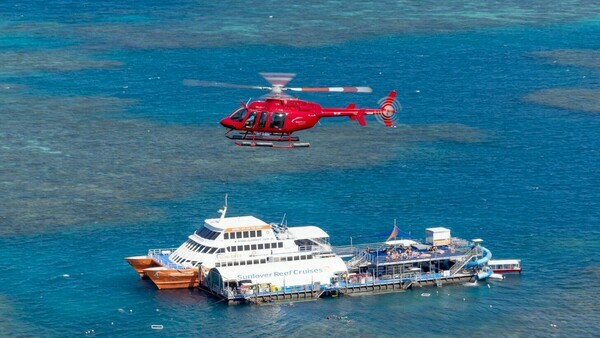 Helicopter Tours in Cairns: Flying Over the Great Barrier Reef