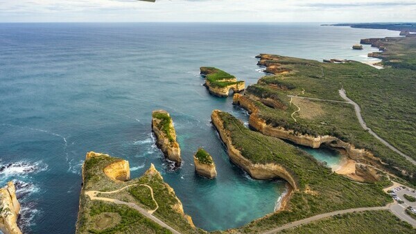 Spectacular views are common along the Great Ocean Road on Victoria's southwest coast