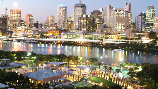 The city of Brisbane, Australia's third largest city.